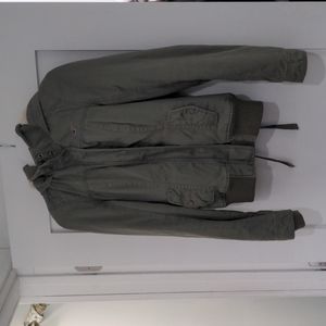 Hollister. shearling lined coat. Size M